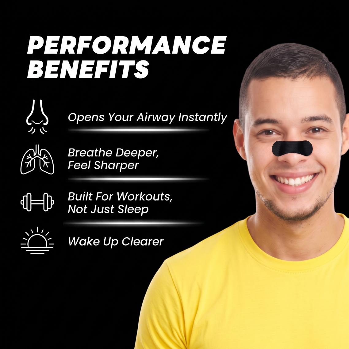 Nasal Strips 2.0 – Anti-Snore Nose Strips for Better Breathing, Deeper Sleep